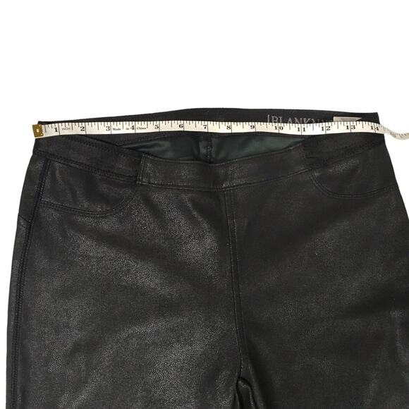 BlankNYC Leggings Happy Hour Black Texture Faux Leather Pull On Pants Women's 27 - Picture 5 of 16